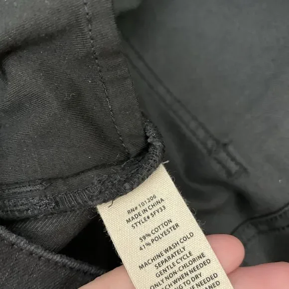 NEW Soft Surroundings 24W Ultimate Denim Straight Leg Jeans Black Wash Stretch - Picture 5 of 10